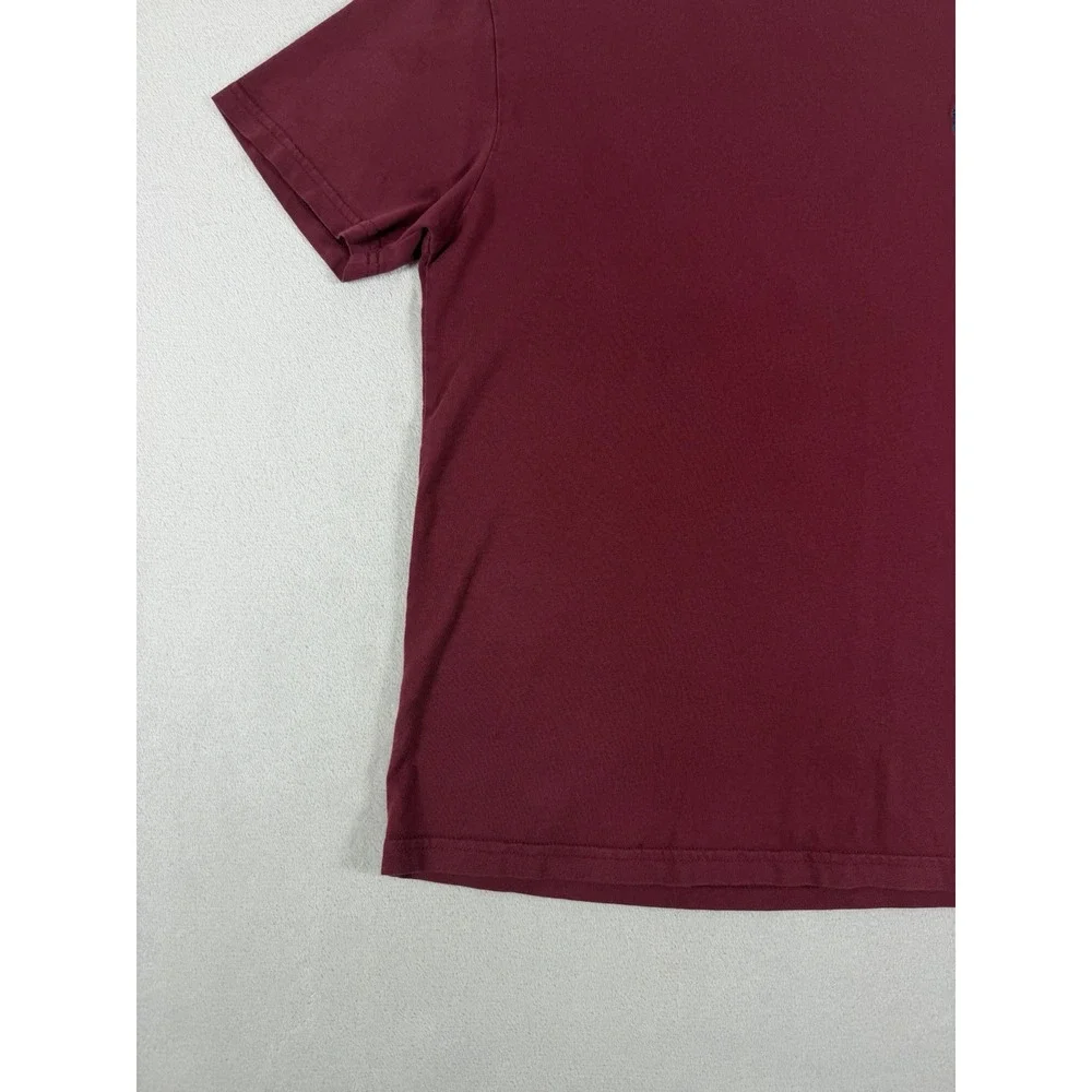 Polo Ralph Lauren Kids Burgundy Jersey Crewneck T-Shirt With Logo Size L/G